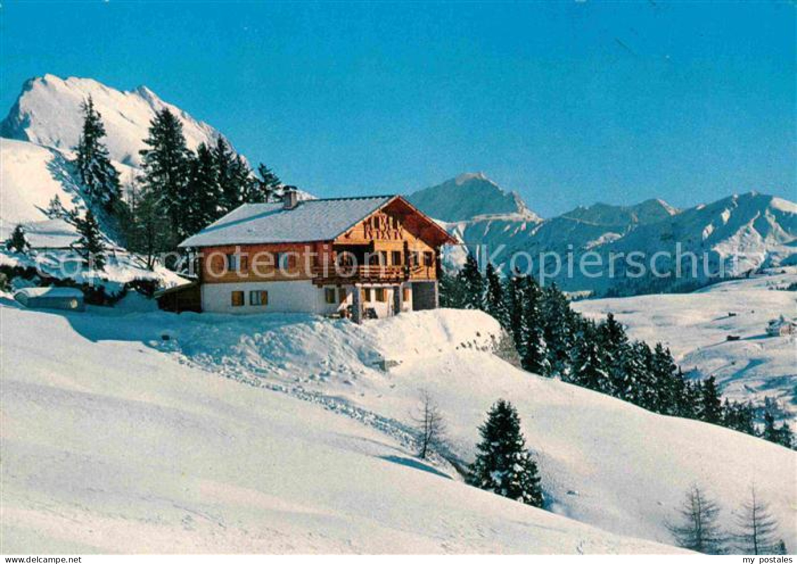 72781195 Seiser Alm Dolomiten AVS Schutzhuette Puflatsch Winterpanorama Dolomite - Other & Unclassified