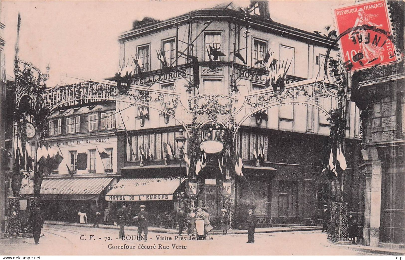 Rouen  -  Rue Verte - Carrefour Décoré  - CPA °J - Rouen