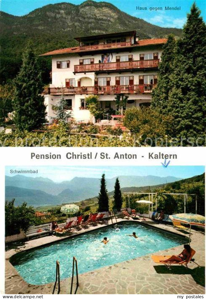 72781167 St Anton Kaltern Pension Christl Swimming Pool Alpenblick Kaltern An De - Sonstige & Ohne Zuordnung