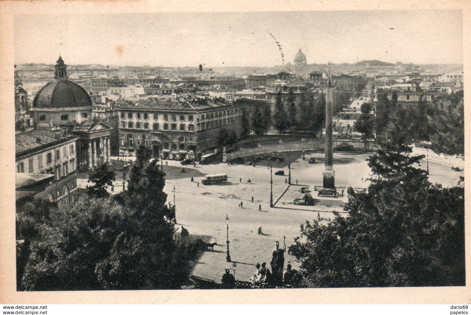 1936 CARTOLINA ROMA - Piazze