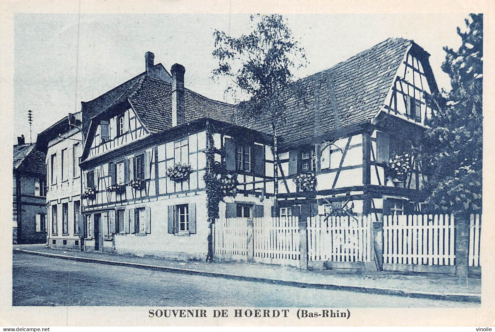 P-24-Mi-Is-1946 : HOERDT. SOUVENIR DU CAFE RESTAURANT  DE LA CHARRUE. CH BARTH - Other & Unclassified