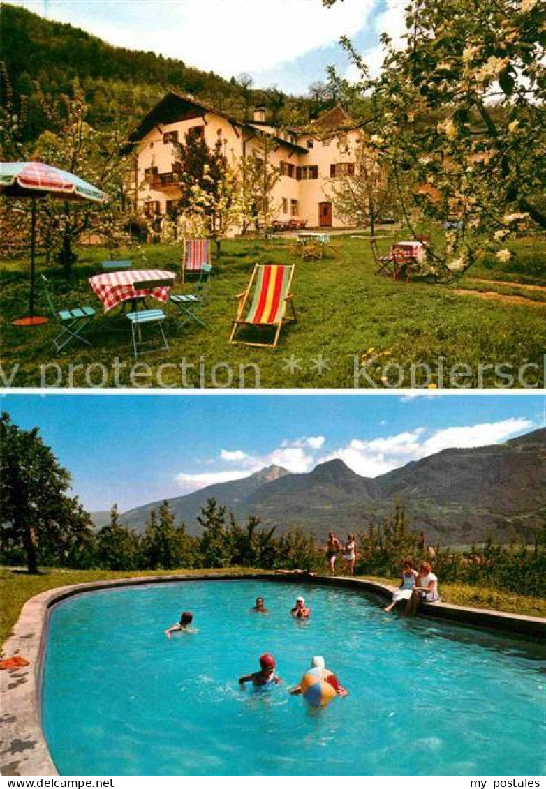 72781015 Lana Meran Gutspension Garni Scheibnerhof Liegewiese Swimming Pool Fire - Sonstige & Ohne Zuordnung