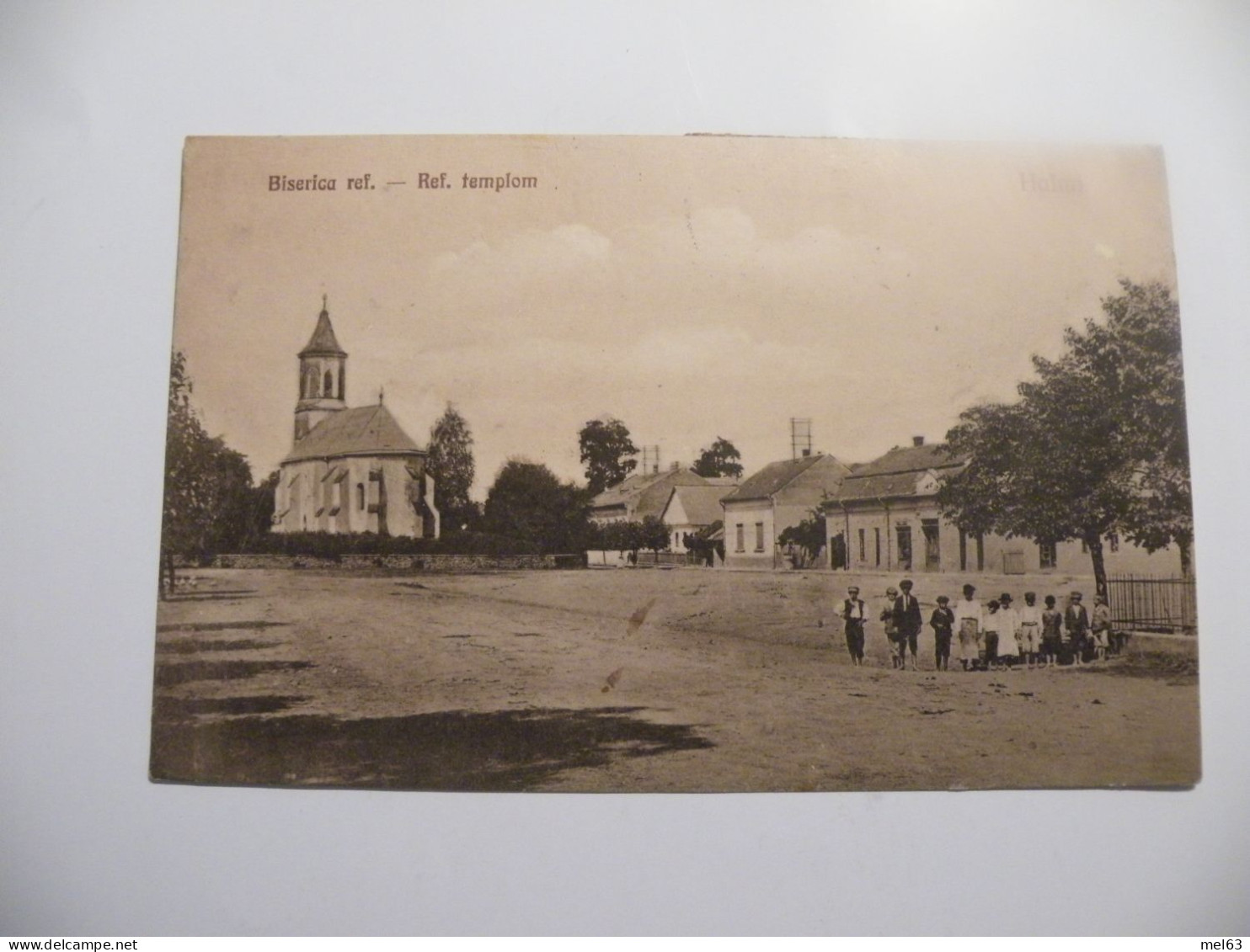 A548 .CPA. ROUMANIE. Biserica Ref. Templom. Halmi .beau Plan Animé. écrite & Voyagé 1923 - Romania