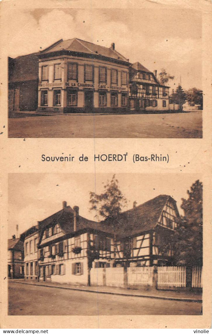 P-24-Mi-Is-1948 : HOERDT. SOUVENIR DU CAFE RESTAURANT  DE LA CHARRUE. CH BARTH - Sonstige & Ohne Zuordnung