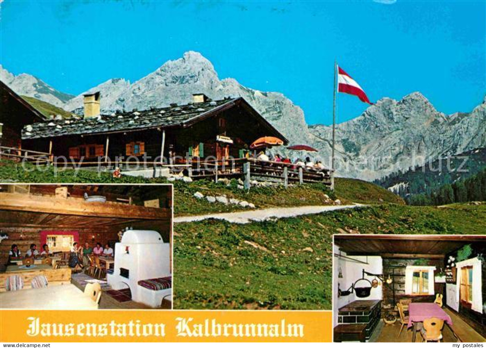 72780917 Weissbach Lofer Jausenstation Kalbrunnalmhuette Am Diesbachstausee Eibl - Altri & Non Classificati