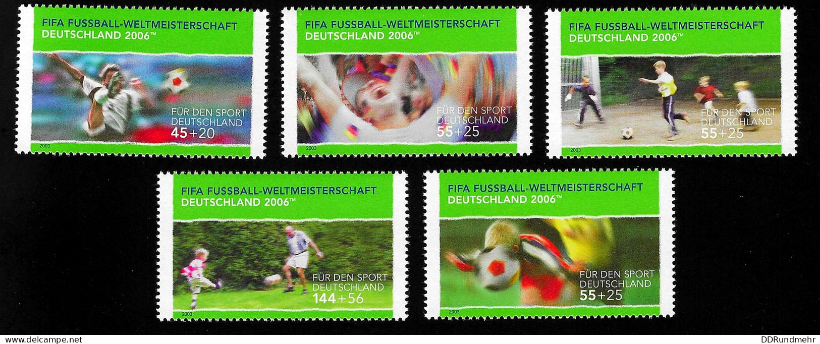 2003 FIFA 2006 Michel DE 2324 - 2328 Stamp Number DE B915 - B919 Yvert Et Tellier DE 2152 - 2156 Xx MNH - Neufs