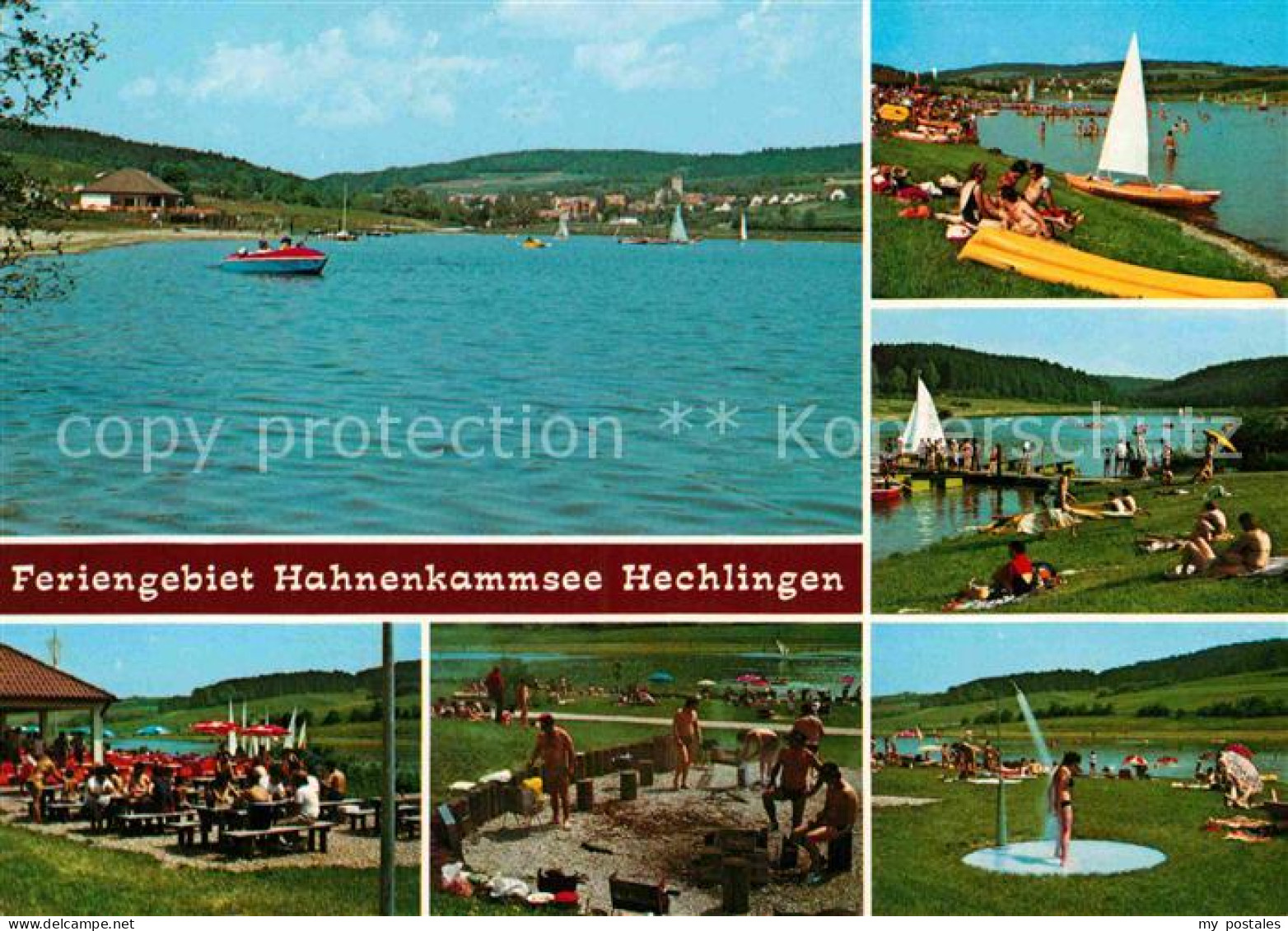 72780883 Hechlingen See Hahnenkammsee Badestrand Wassersport Gaststaette Terrass - Sonstige & Ohne Zuordnung