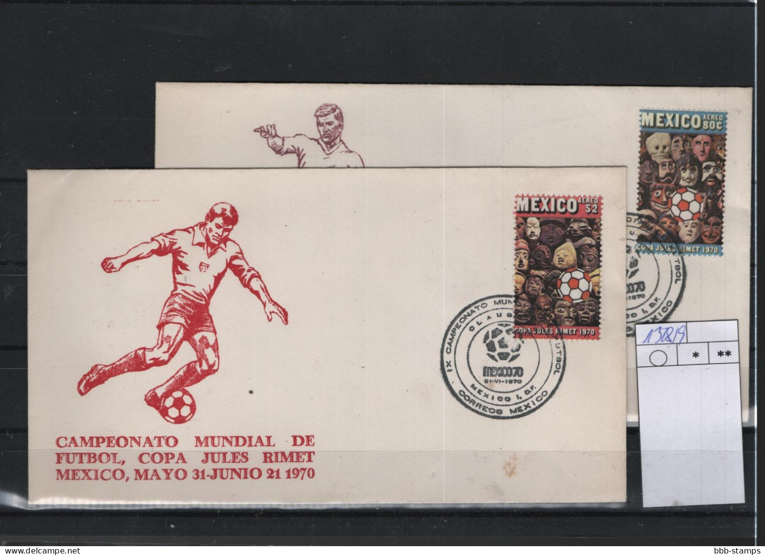 Mexico Michel Cat.No. FDC 1328/1329 Soccer - Mexico