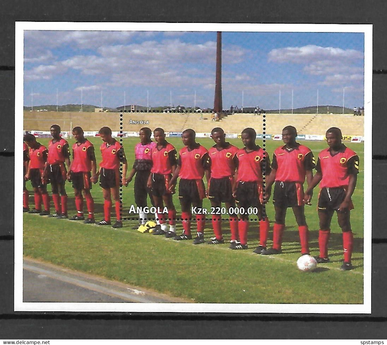 Angola 1997 Football World Cup - FRANCE 98 MS #1 MNH - 1998 – Francia