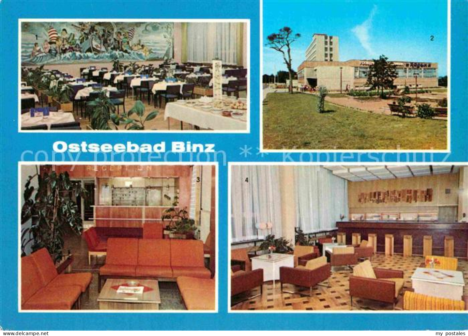 72780809 Binz Ruegen FDGB Urlauberrestaurant Ruegen Speisesaal Bar FDGB Erhlungs - Andere & Zonder Classificatie