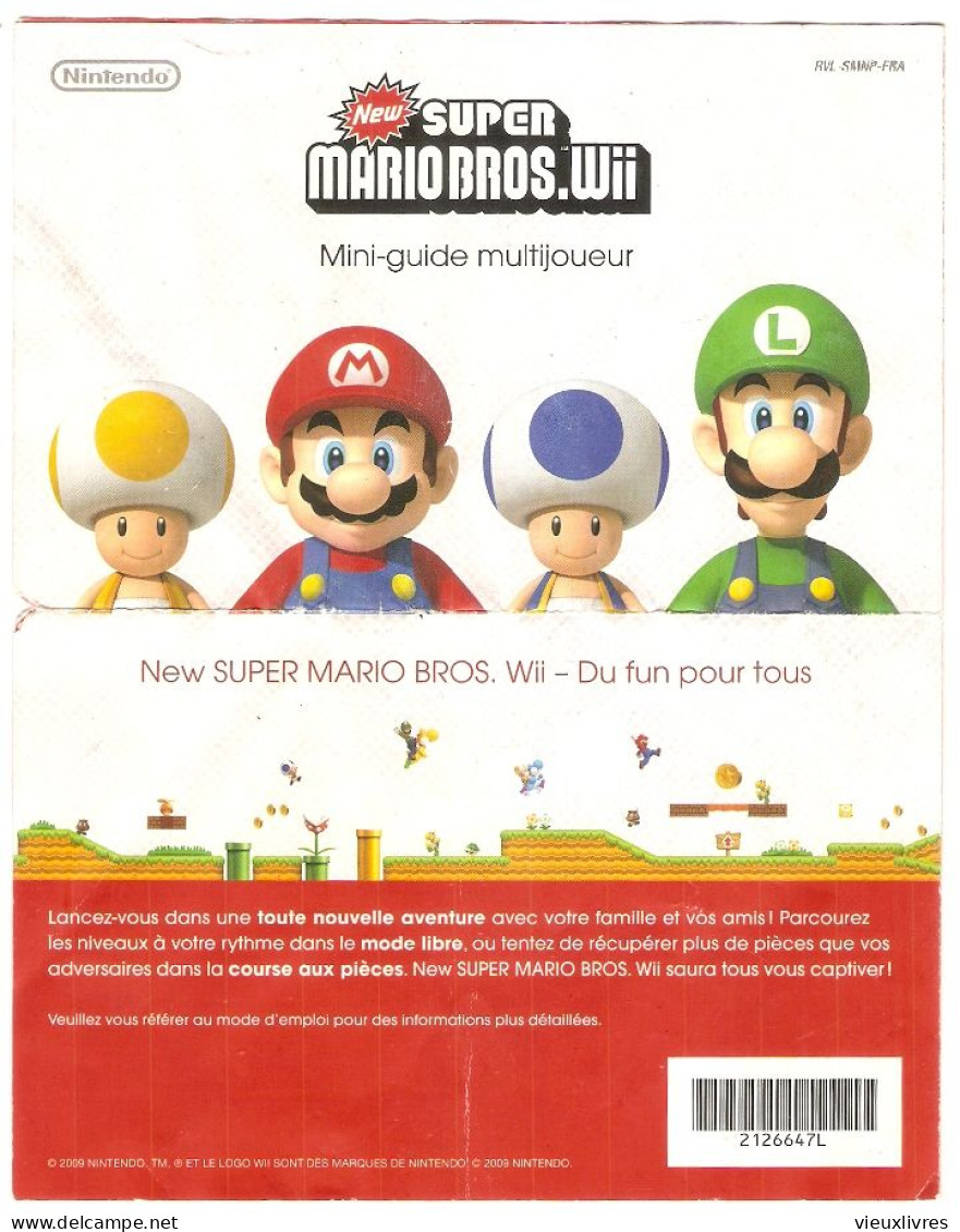 Super Mario Bros WII Mini Guide Multijoueur - Literatura E Instrucciones