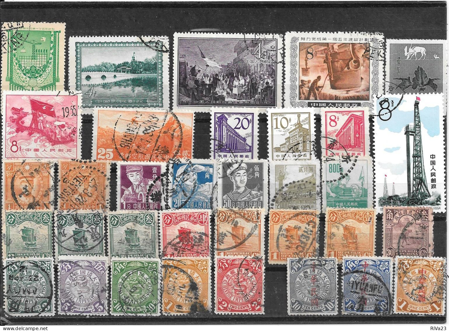 CHINE - CHINA : BEAU LOT DE TIMBRES ANCIENS OBLITERES - Other & Unclassified