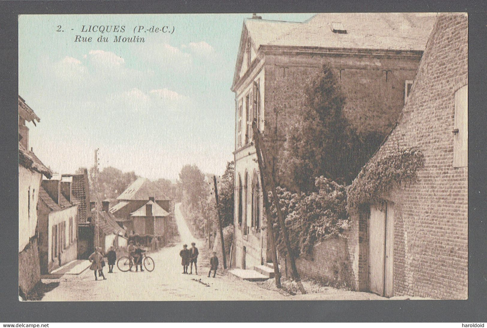 CPA 62 - LICQUES - RUE DU MOULIN - Sonstige & Ohne Zuordnung