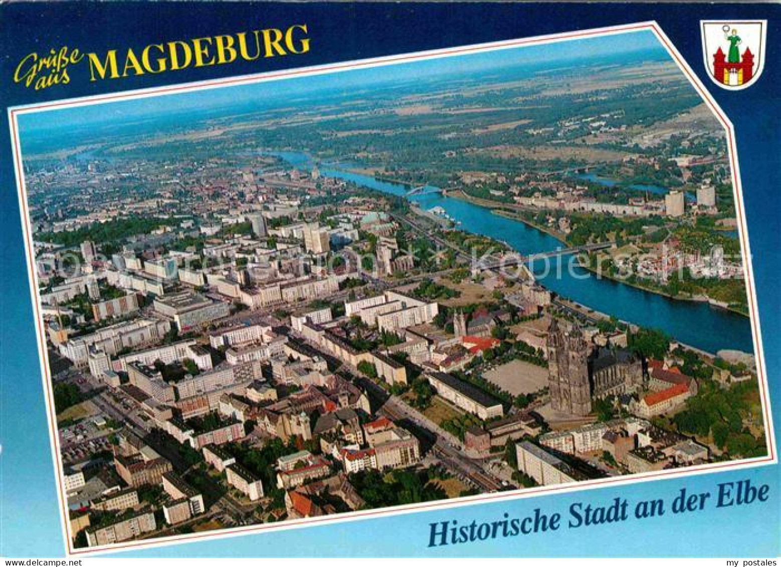 72780725 Magdeburg Historische Stadt An Der Elbe Fliegeraufnahme Magdeburg - Maagdenburg