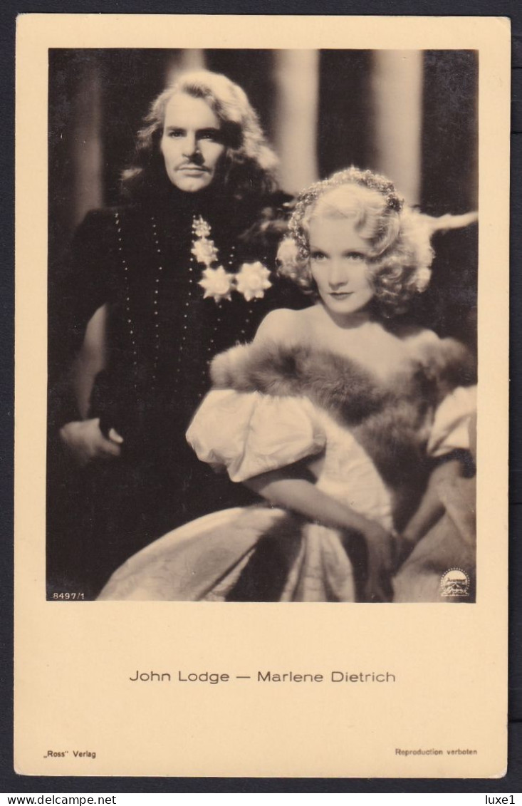 Marlene Dietrich  ,  OLD  POSTCARD - Actors