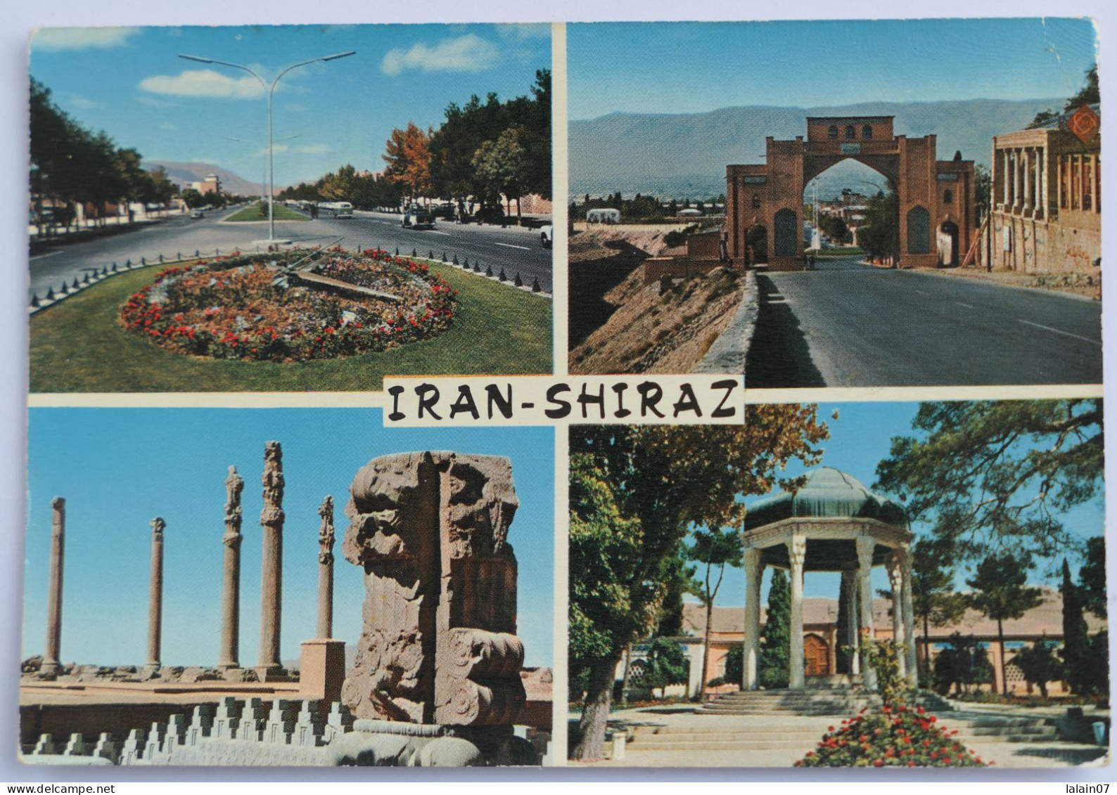 Carte Postale : IRAN : SHIRAZ : Four Sight, Stamp In 1979 - Iran