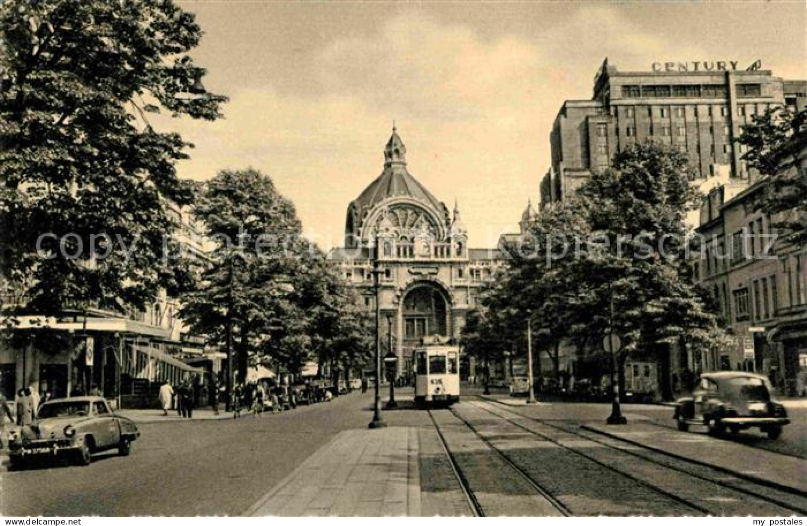 72780014 Antwerpen Anvers Keyzer Lei En Midden Statis Strassenbahn  - Antwerpen