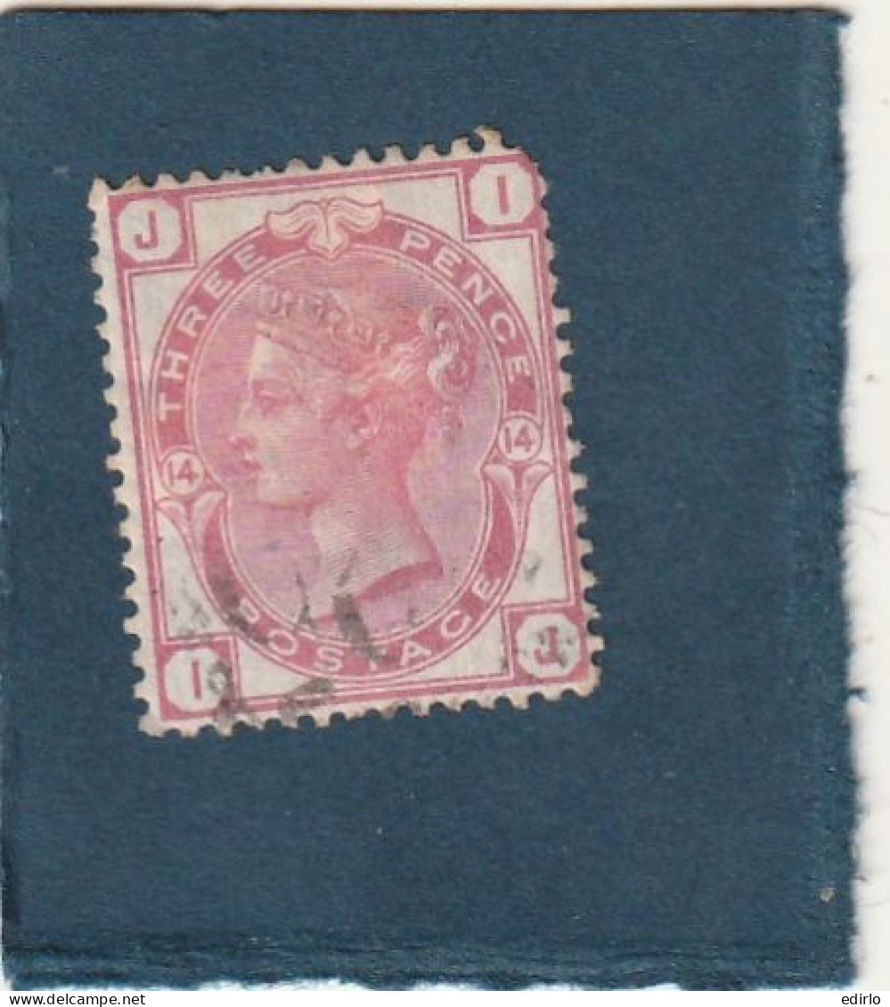 ///   ANGLETERRE ///     N°  51  ---  Rose -- Côte 60€ - Oblitérés