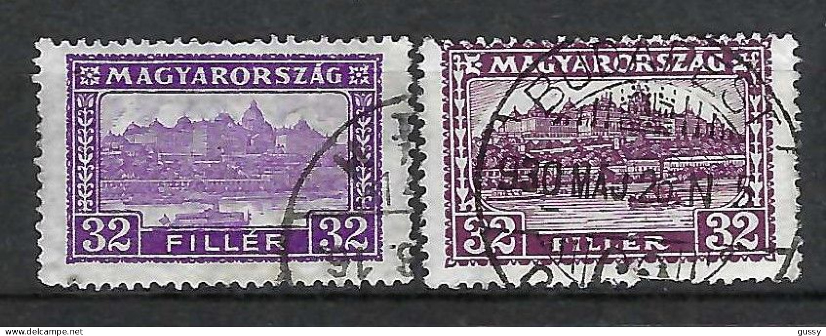 HONGRIE Ca.1926-27: Lot D' Obl., 2 Nuances - Used Stamps