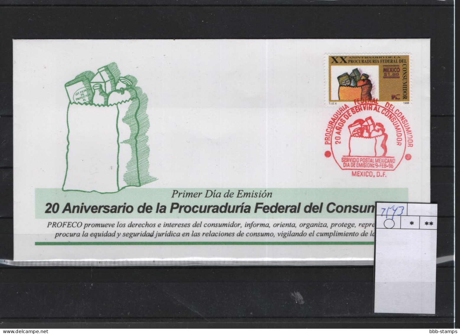 Mexico Michel Cat.No. FDC 2543 - Mexiko