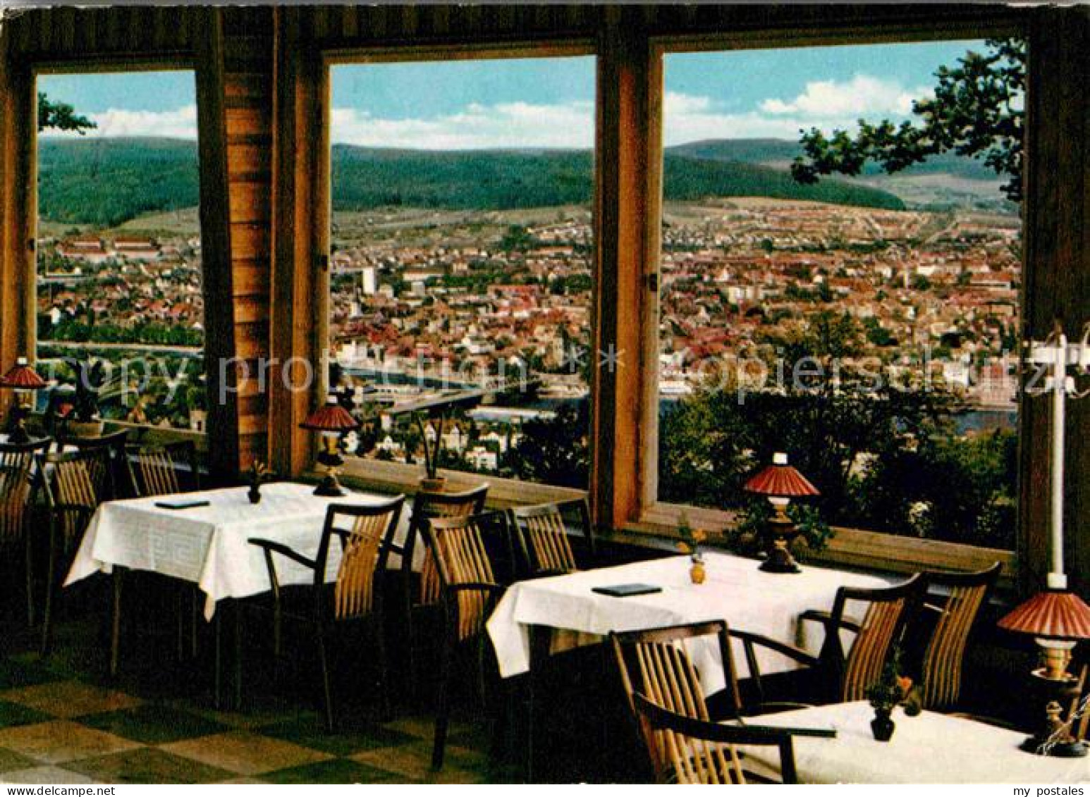 72779710 Hameln Weser Panorama Blick Vom Kluet Restaurant Wintergarten Hameln We - Autres & Non Classés