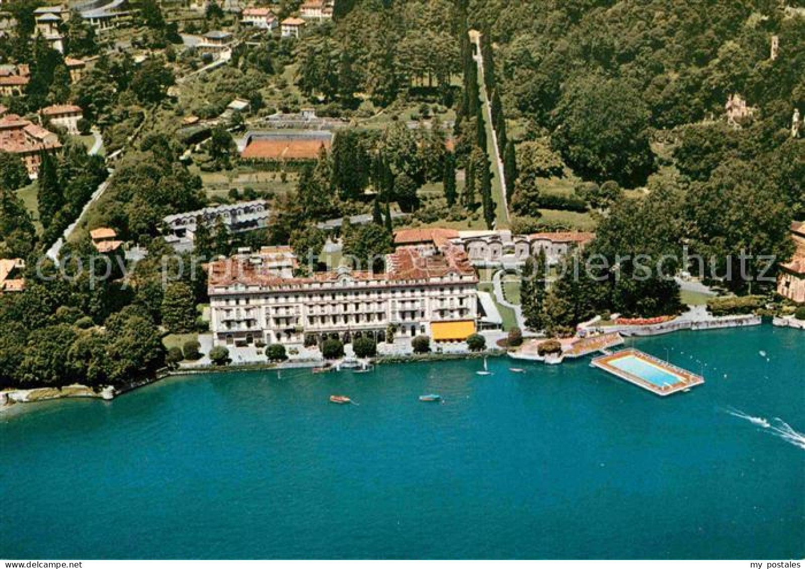 72779678 Cernobbio Lago Di Como Grand Hotel Villa D Este Comersee Fliegeraufnahm - Sonstige & Ohne Zuordnung