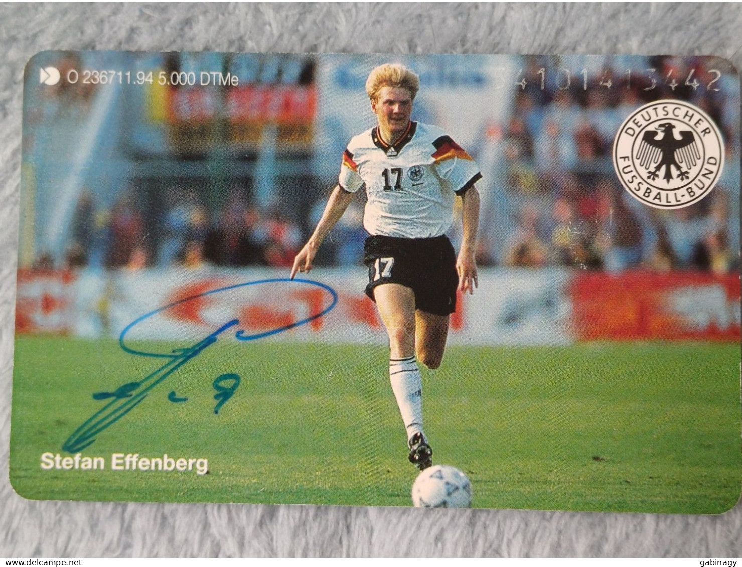 GERMANY-1196 - O 2367 - Deutsche Fußball-Mannschaft WM '94 (19) - Stefan Effenberg - 5.000ex. - O-Series: Kundenserie Vom Sammlerservice Ausgeschlossen