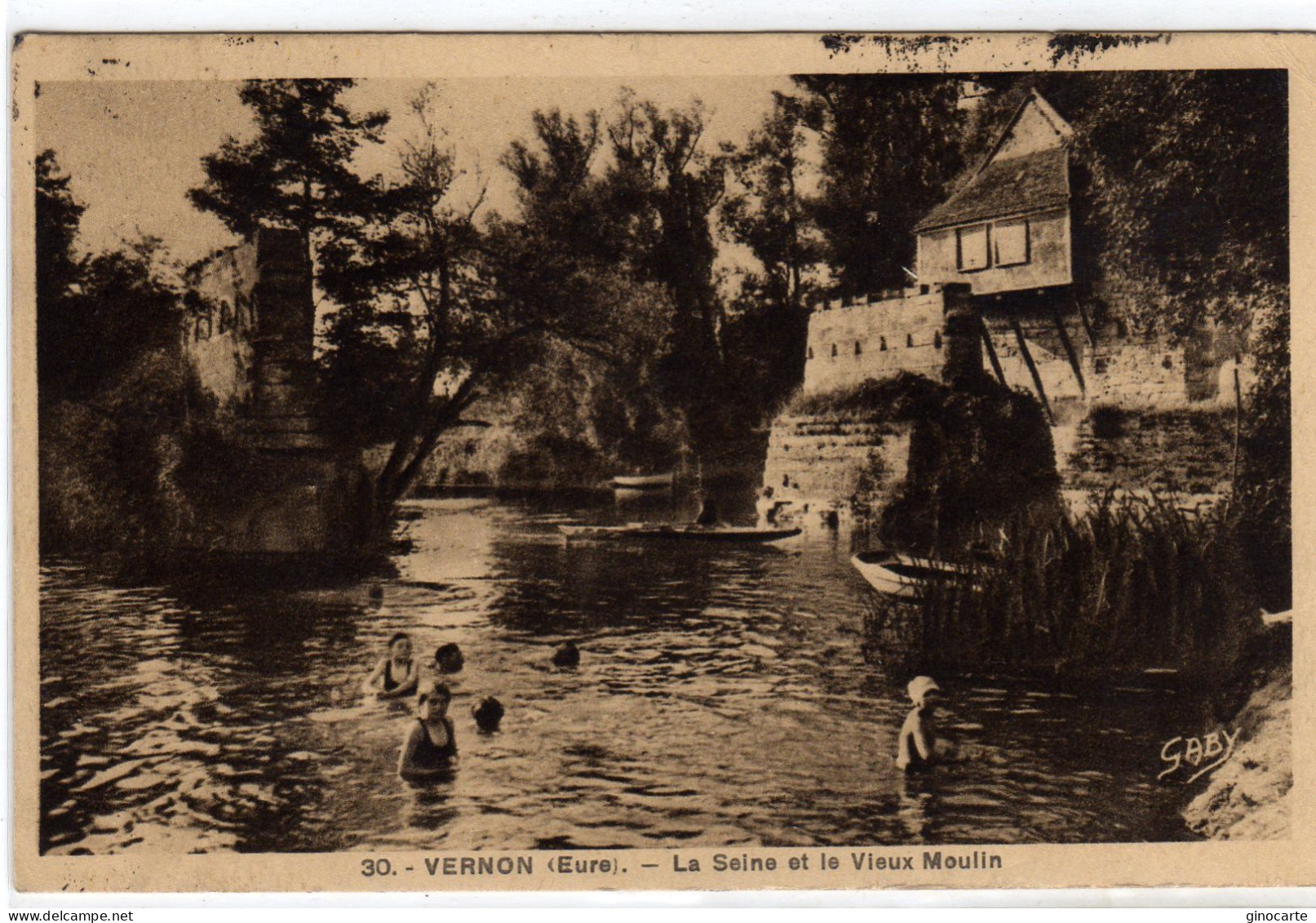 Vernon La Seine Et Le Vieux Moulin - Vernon