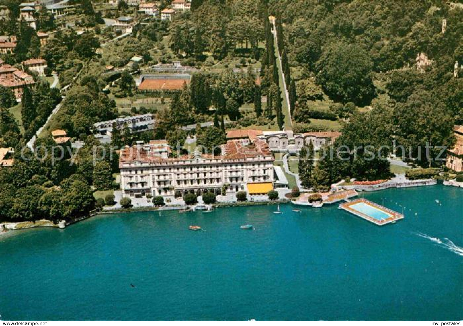 72779675 Cernobbio Lago Di Como Grand Hotel Villa D Este Comersee Fliegeraufnahm - Sonstige & Ohne Zuordnung