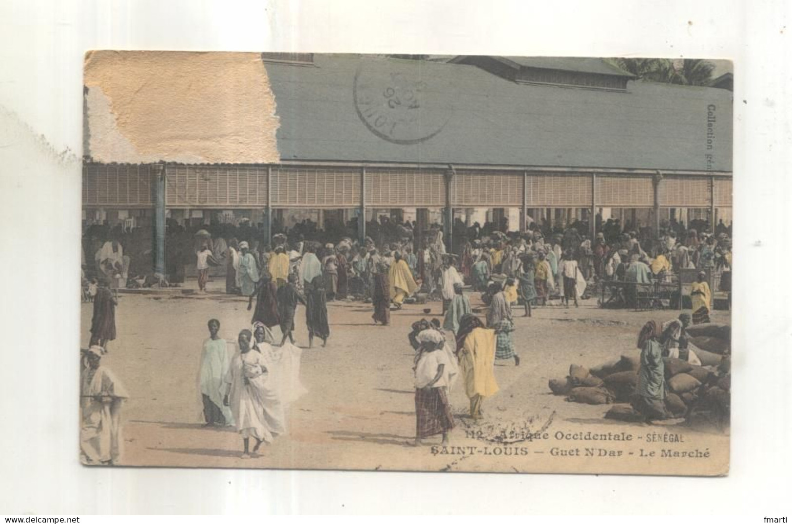 Saint Louis, Guet N'Dar, Le Marché (CP Vendue Dans L'état (titi45)) - Sénégal