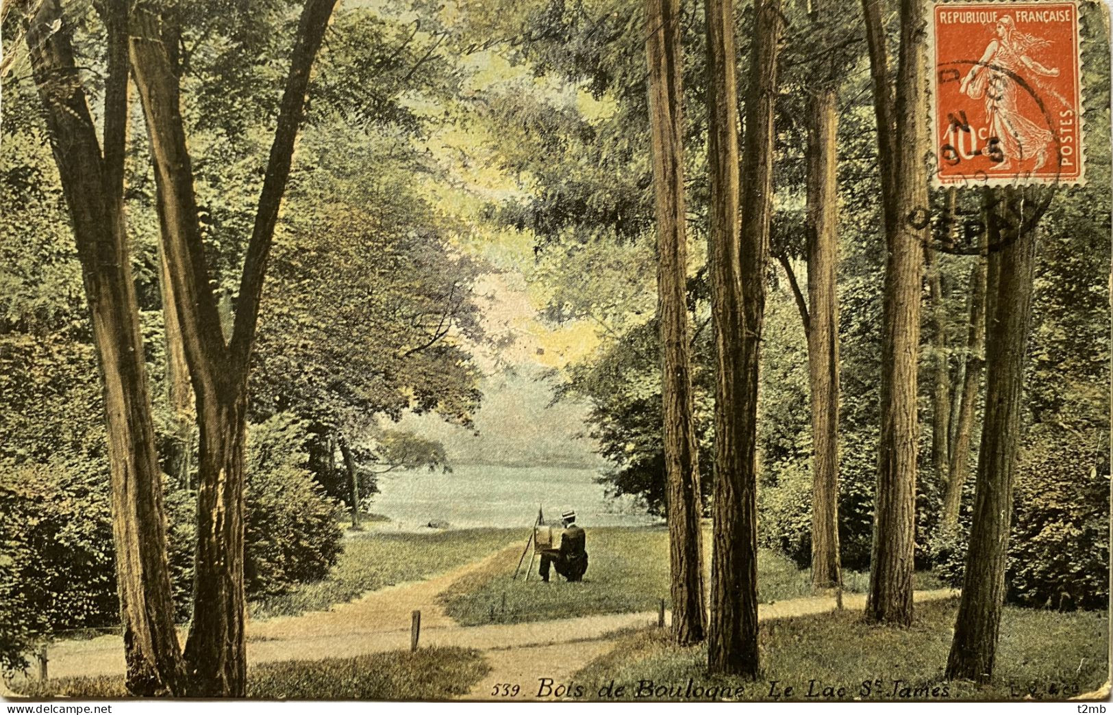 CPA BOIS De BOULOGNE. Le Lac St James (n° 539) - Paris (16)