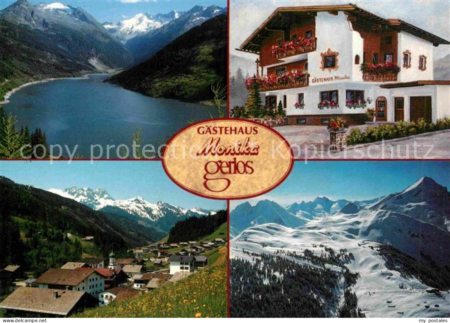 72778783 Gerlos Gaestehaus Monika Panorama Zillertaler Alpen Bergsee Gerlos - Altri & Non Classificati