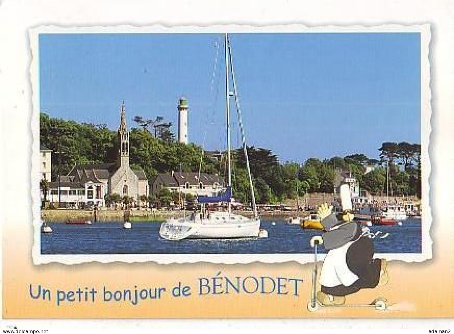 Bénodet.G128  Un Petit Bonjour De Bénodet - Bénodet