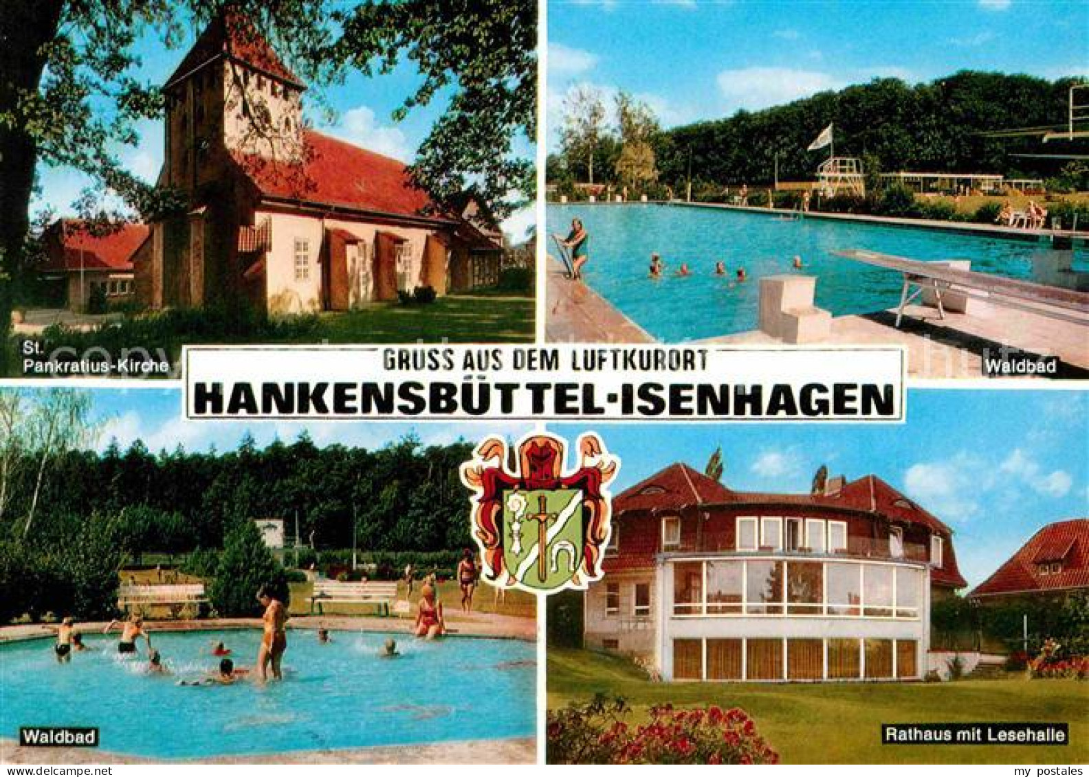 72777948 Isenhagen Sankt Pankratiuskirche Waldbad Rathaus Isenhagen - Sonstige & Ohne Zuordnung