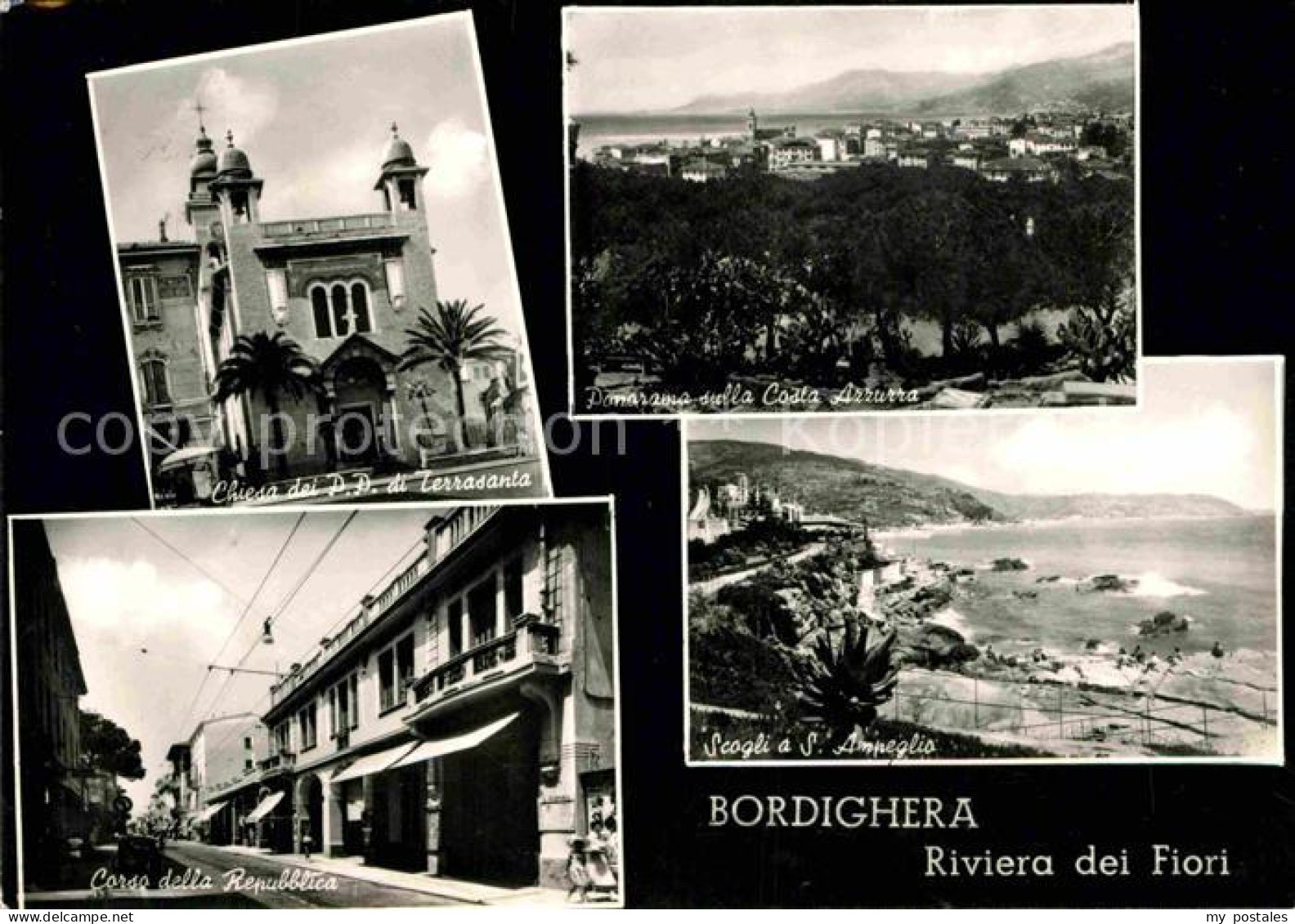 72777891 Bordighera Riviera Dei Fiori Chiesa Lerrasanta Costa Azzurra Scogli San - Sonstige & Ohne Zuordnung