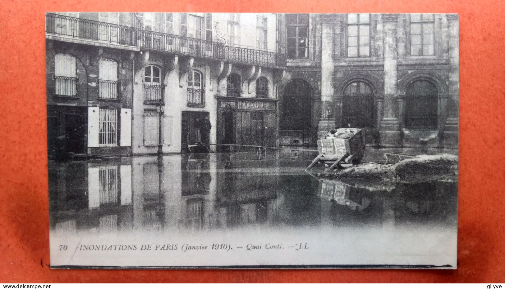 CPA (75) Inondations De Paris .1910. Quai Conti.  (7A.748)d - Überschwemmung 1910