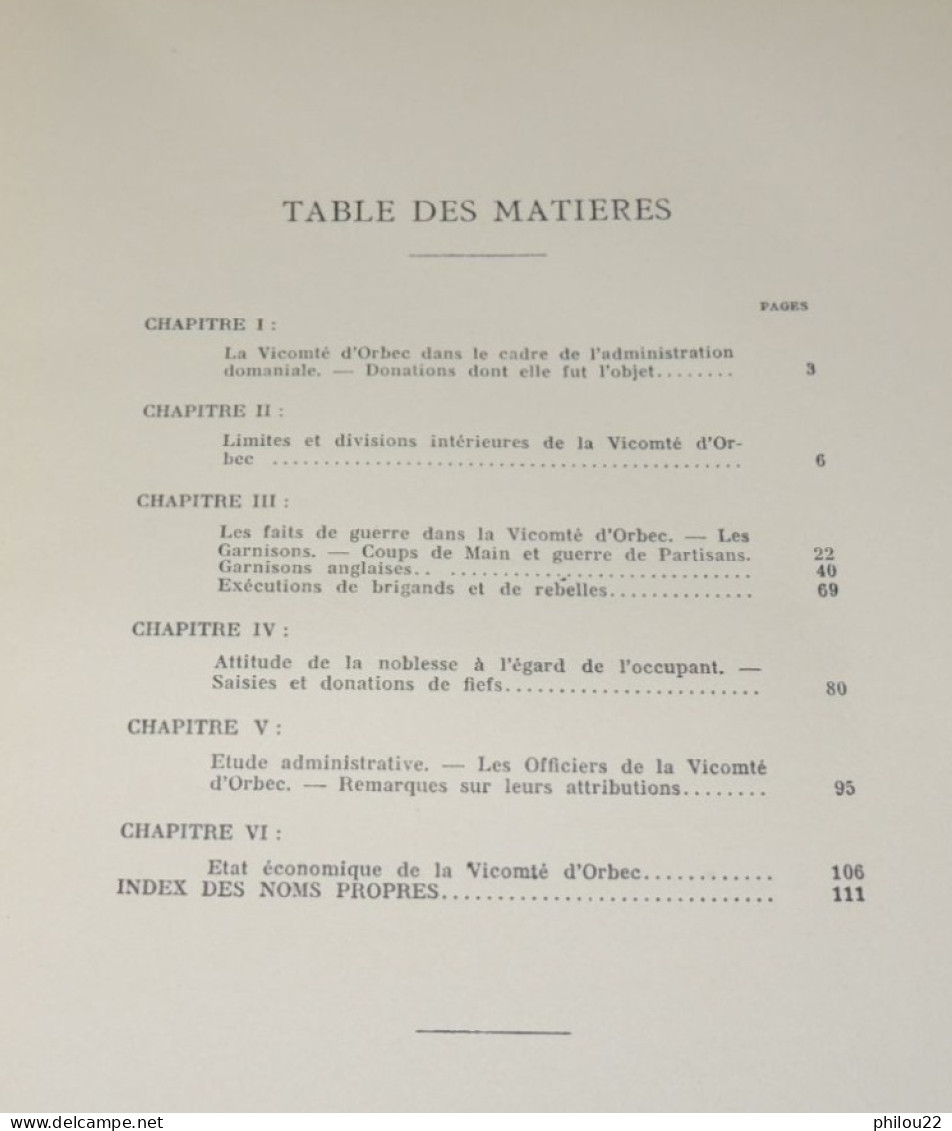 Etudes Lexoviennes IV - La Vicomté D'Orbec... / Compte De Jean Le Muet  1936 - 1901-1940