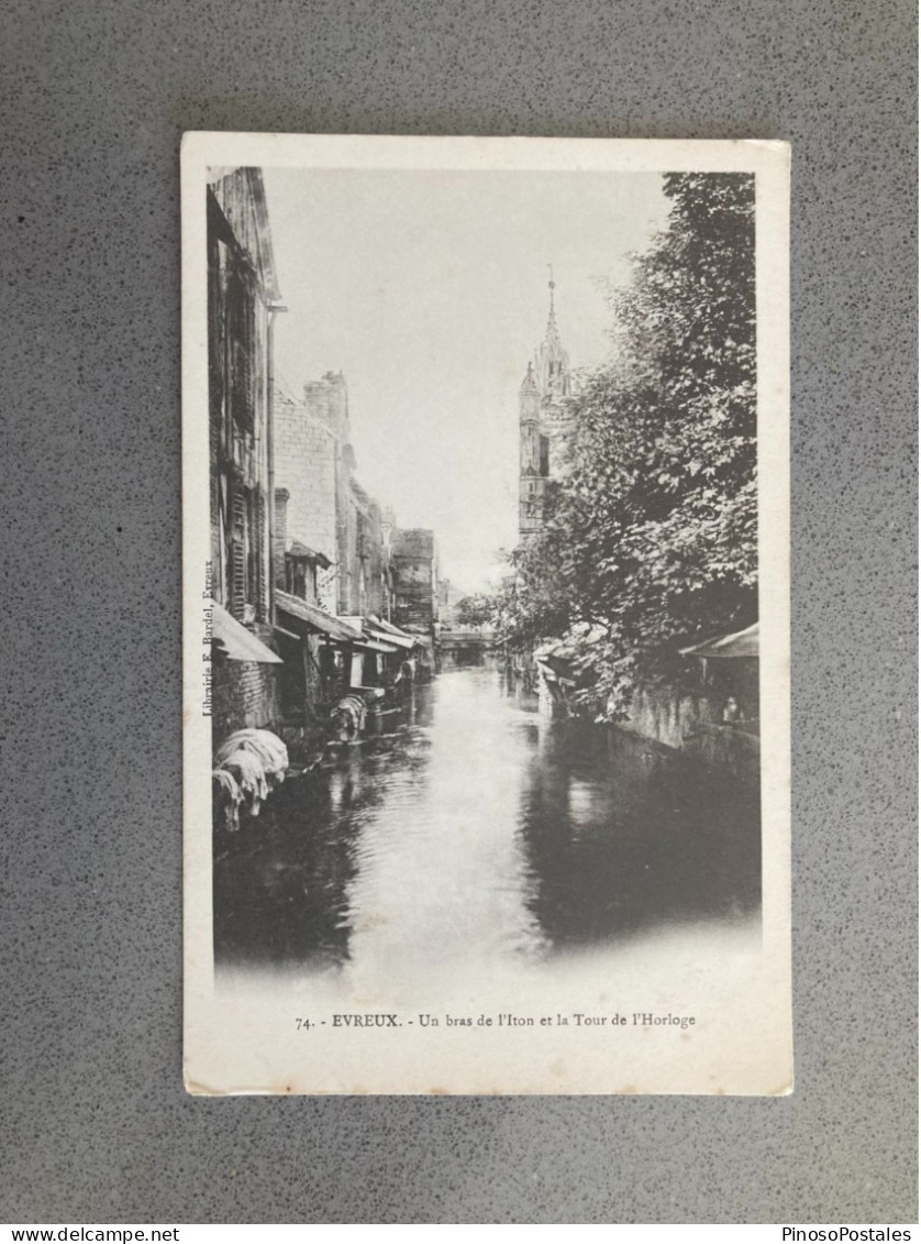 Evreux - Un Bras De L'Iton Et La Tour De L'Horloge Carte Postale Postcard - Evreux