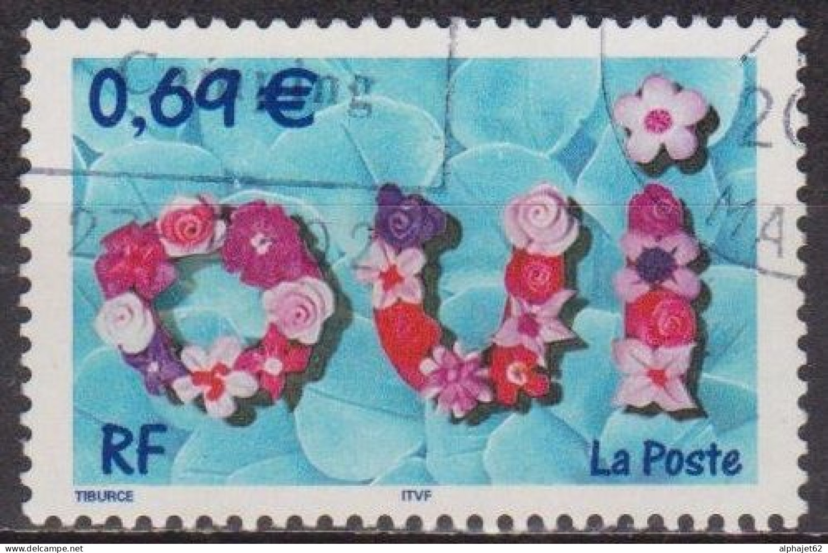 Mariage - FRANCE - Oui - N° 3465 -  2002 - Used Stamps