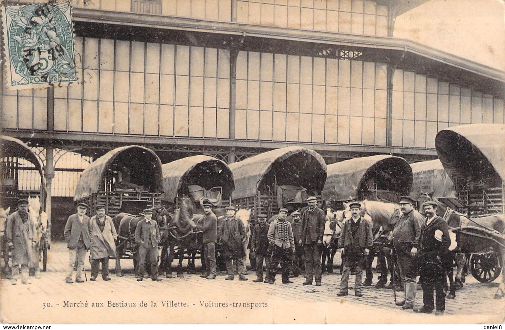 PARIS - Marché Aux Bestiaux De La Villette - Voitures Transports - District 19