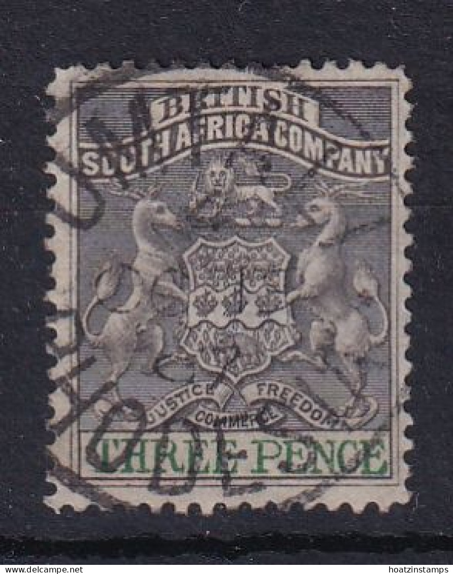 Rhodesia - BSAC: 1892/94   Arms    SG21     3d    Used - Other & Unclassified