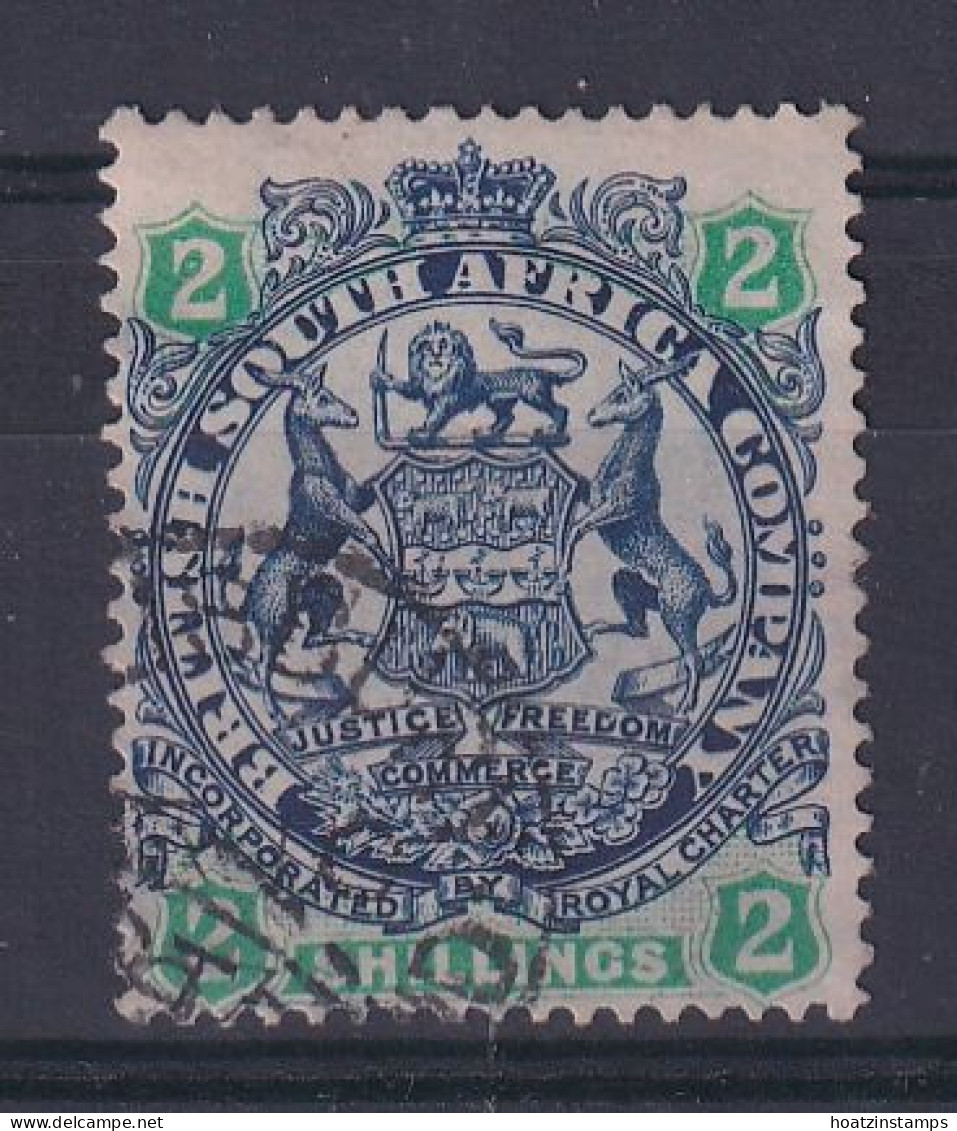 Rhodesia - BSAC: 1896/97   Arms    SG47     2/-   [Die II - No Dot]   Used  - Andere & Zonder Classificatie