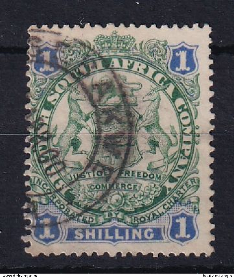 Rhodesia - BSAC: 1896/97   Arms    SG35     1/-   [Die I - With Dot] Used    - Other & Unclassified