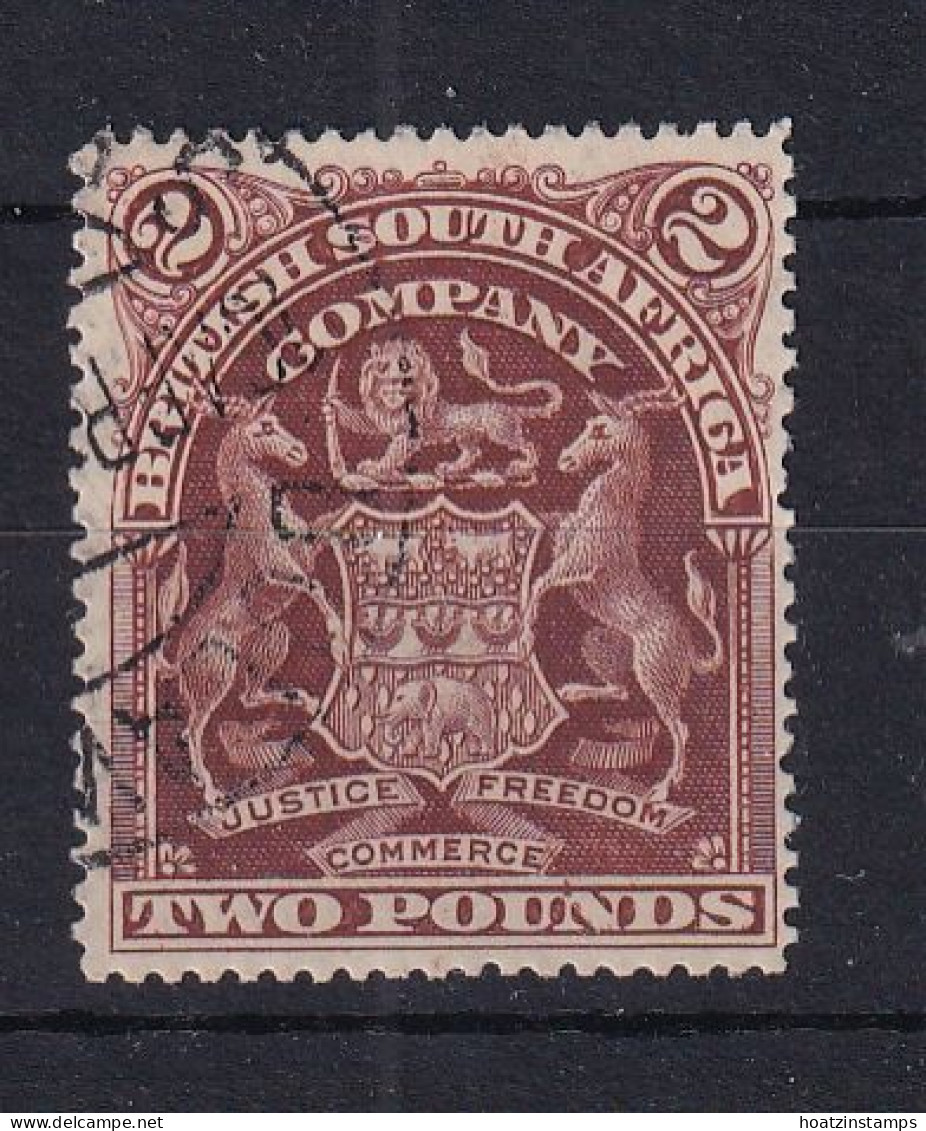 Rhodesia - BSAC: 1898-1908   Arms    SG91     £2        Used    - Andere & Zonder Classificatie