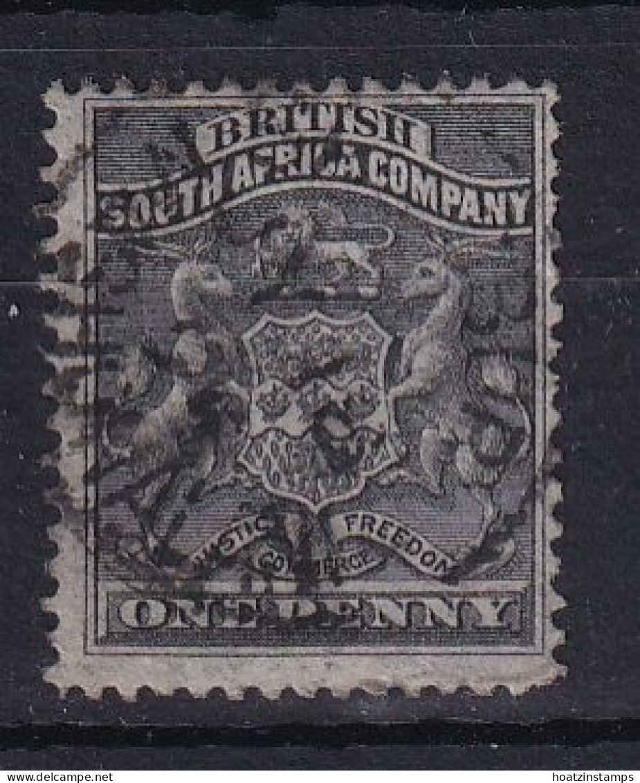 Rhodesia - BSAC: 1892/93   Arms    SG1     1d    Used    - Altri & Non Classificati