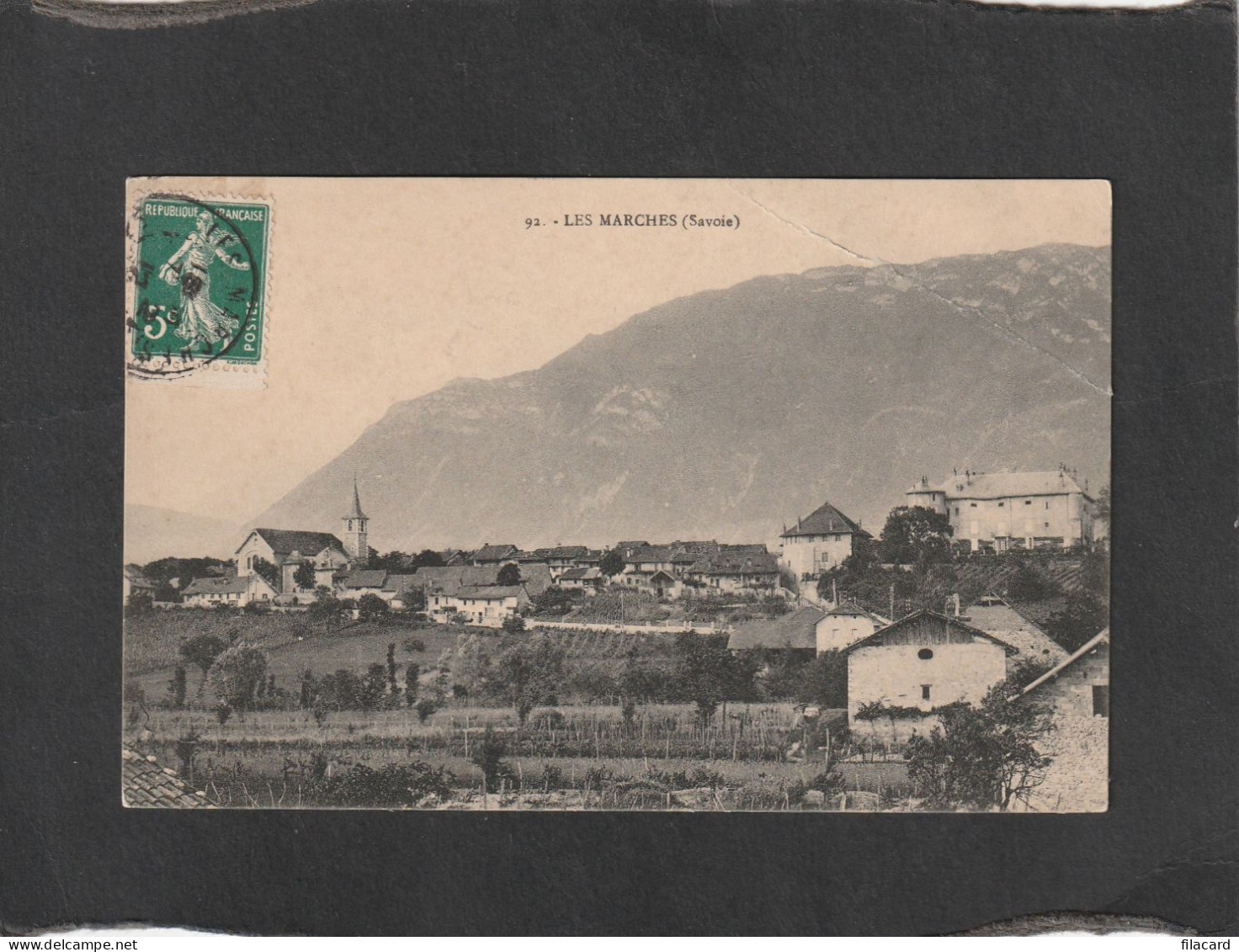 129008         Francia,     Les  Marches,   VG   1912 - Montmelian