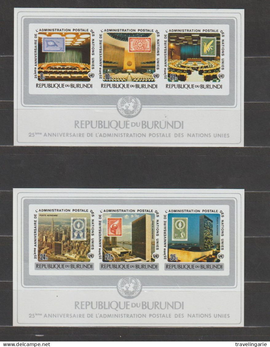 Burundi 1977 25th Anniversary United Nations Postal Administration S/S Imperforate MNH/** - Posta