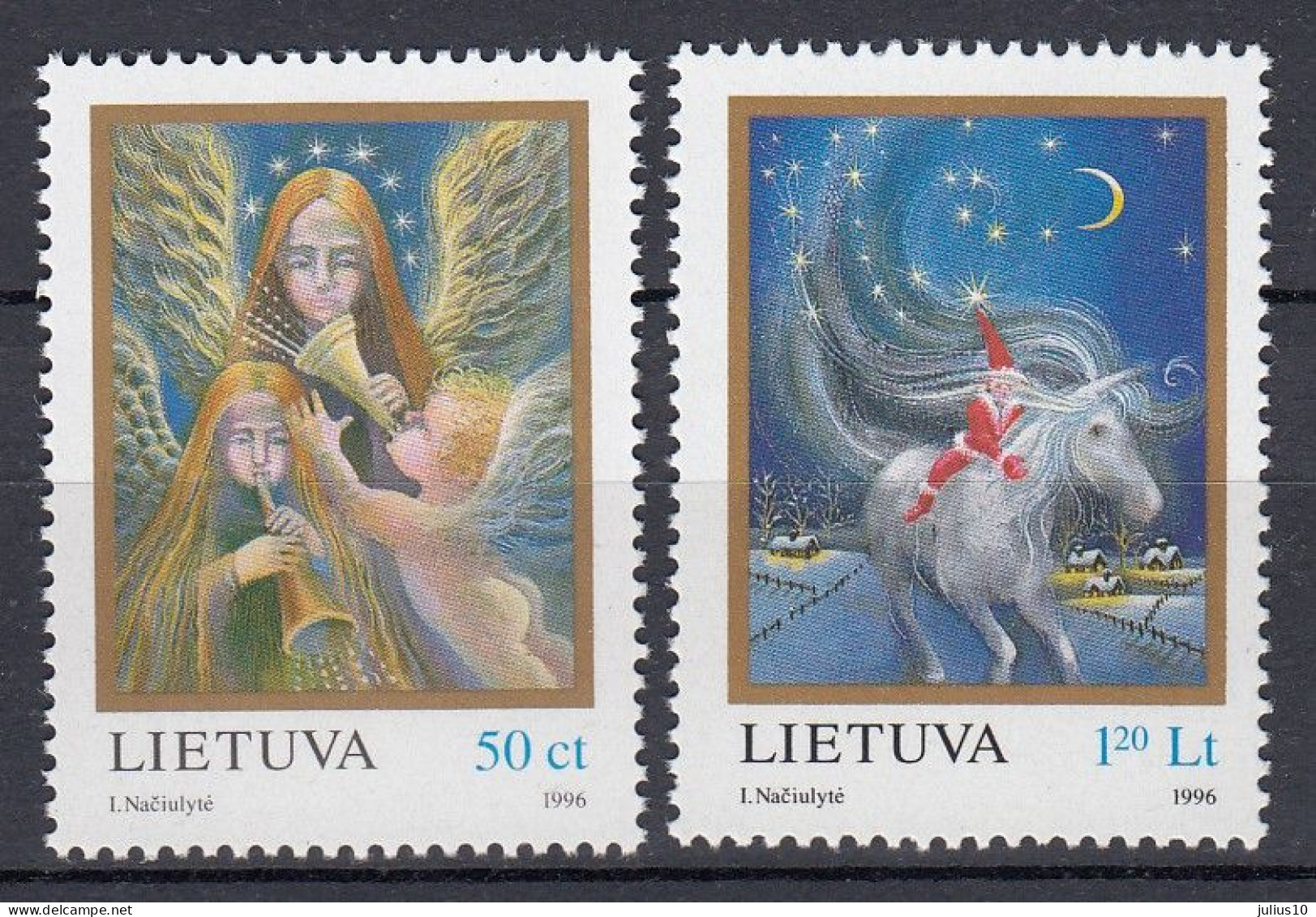 LITHUANIA 1996 Christmas MNH(**) Mi 625-626 #Lt1126 - Lituanie