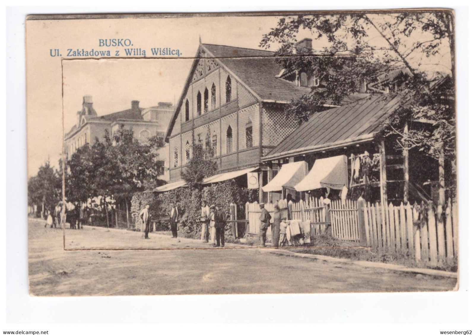 Poland BUSKO Ul.Zakladowa Z Willa Wislica  Ca 1910 Leporello + 10 Smal Pictures - Poland