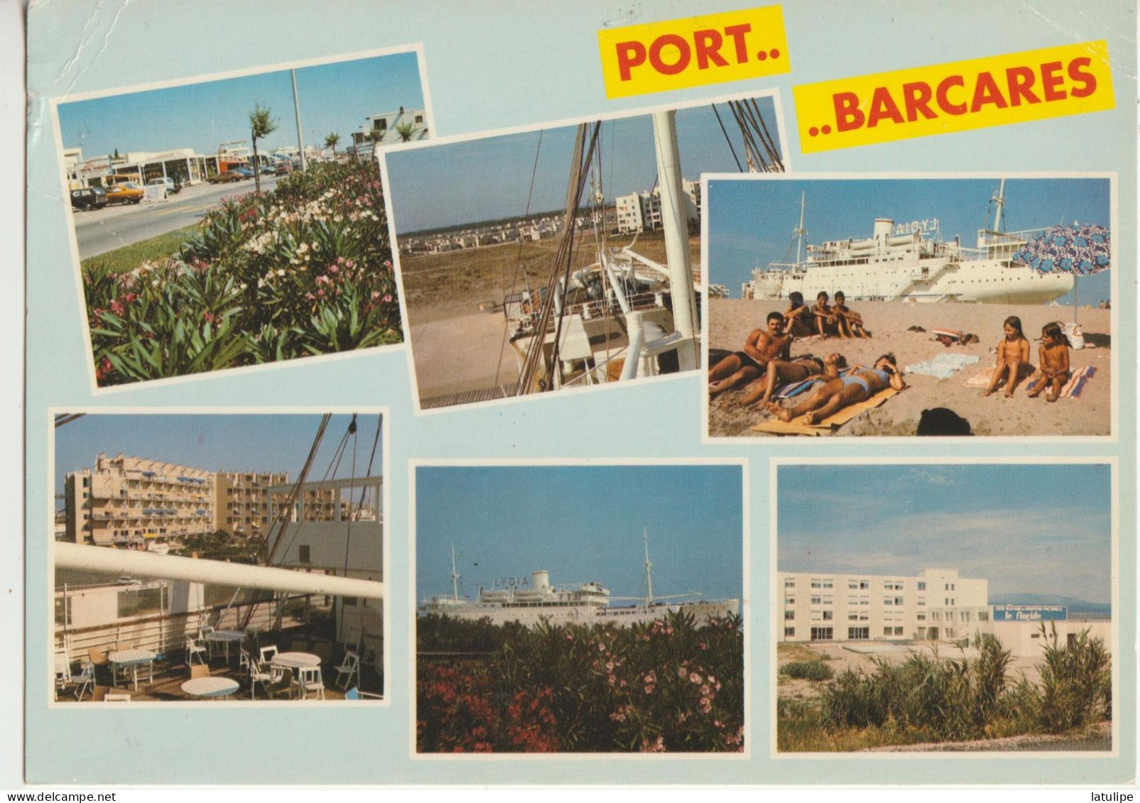 Port Barcares 66  Carte Circulée Non Timbrée  Multivues ( 6 )  Souvenirs - Port Barcares